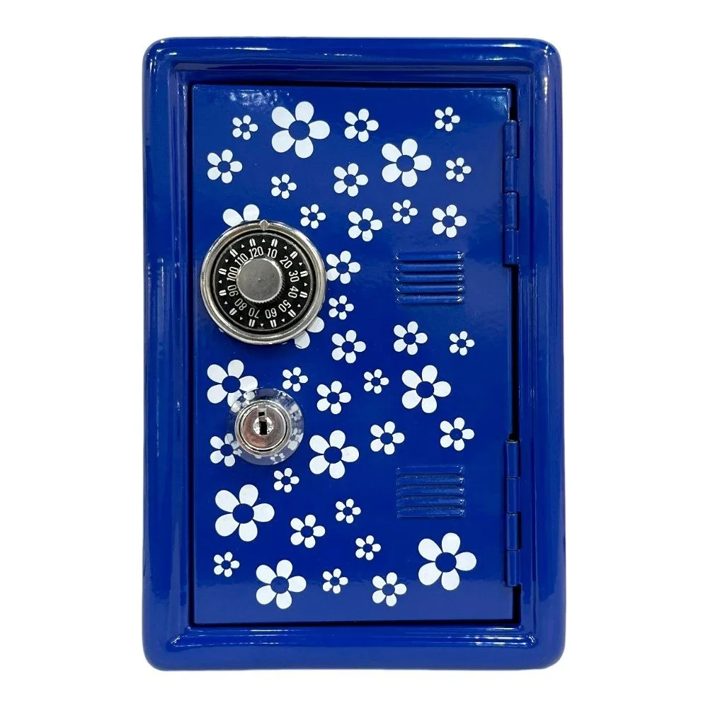 mini safe for kids two key safe coin box piggy bank saving bank