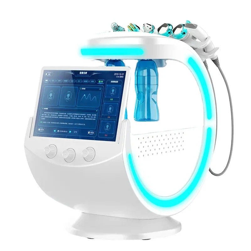 hot-selling 7 in 1Smart Ice Blue dermabrasion skin care & beauty tools of Oxygen facial machine