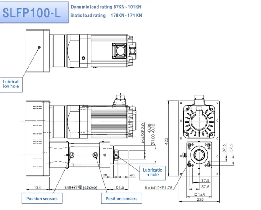 OEM Aluminum Stainless Steel Long Stroke Pneumatic Electric Cylinders