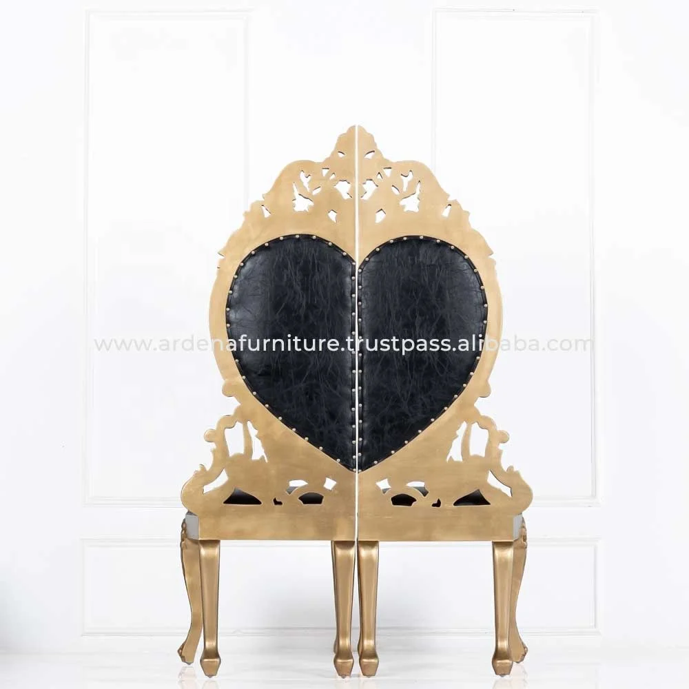 Королевские стулья для невесты и жениха свадебного торжества король королева высокий диван престолы роскошные свадебные королевские