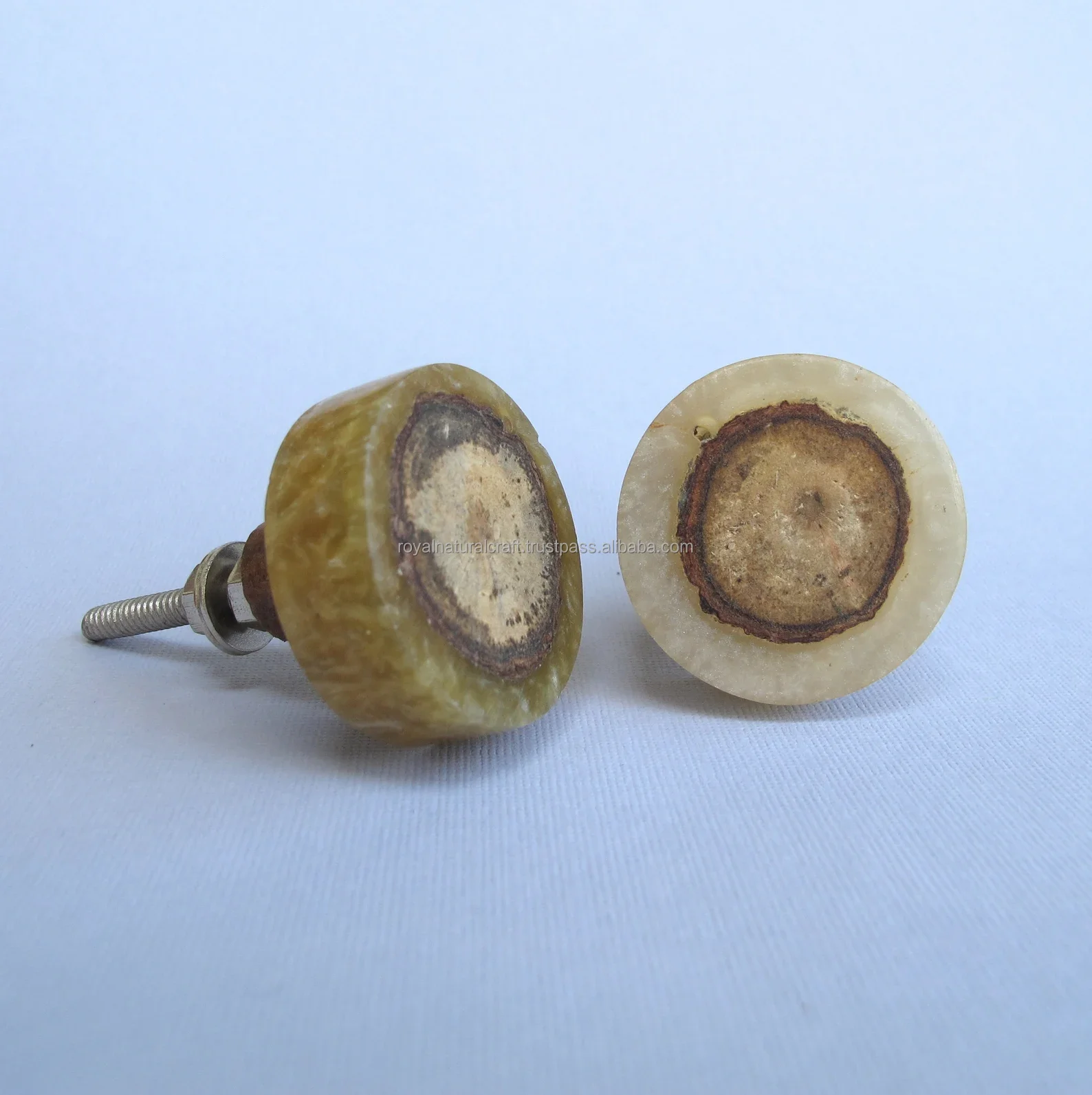best quality luxury handmade wood resin knobs items Natural wooden stone & Door Knobs Hardware accessory made in India