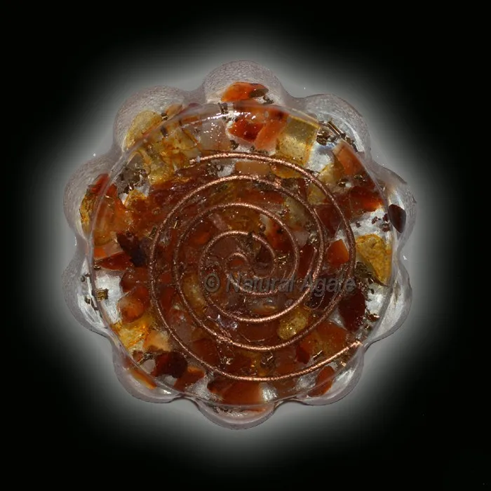 Top Selling Spiritual Lapis lazuli Orgone Coaster Crystal Crafts Natural Stones Reiki Orgonite Kitchen Table Tea Cup Coaster