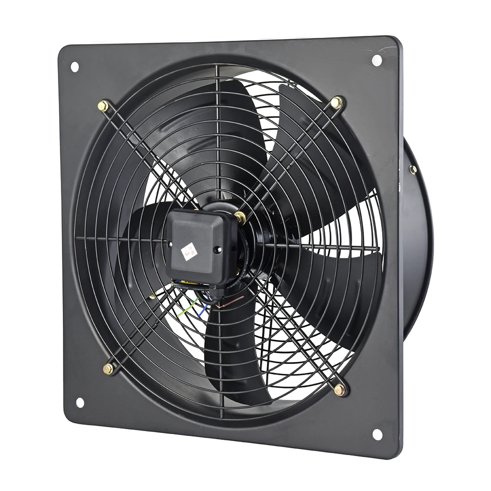 External rotor axial 220/380V square type propeller fans for industrial plant powerful ventilation