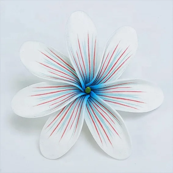Best seller good quality Handcraft Handmade artificial tahitian foam flower with special tattoo and color pattern