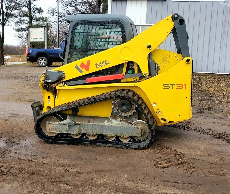 Used 2019 WACKER NEUSON ST31 Track Skid Steer 2 Speed, EH Joystick Controls, Power Quick Attach, 74 Hp Kohler Diesel Engine