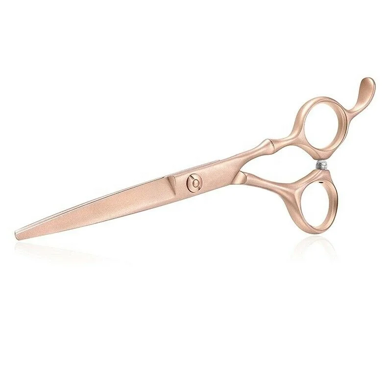 Профессиональные Парикмахерские ножницы для стрижки волос золотая ручка из нержавеющей стали с острым прямым тупым лезвием инструмент красоты
