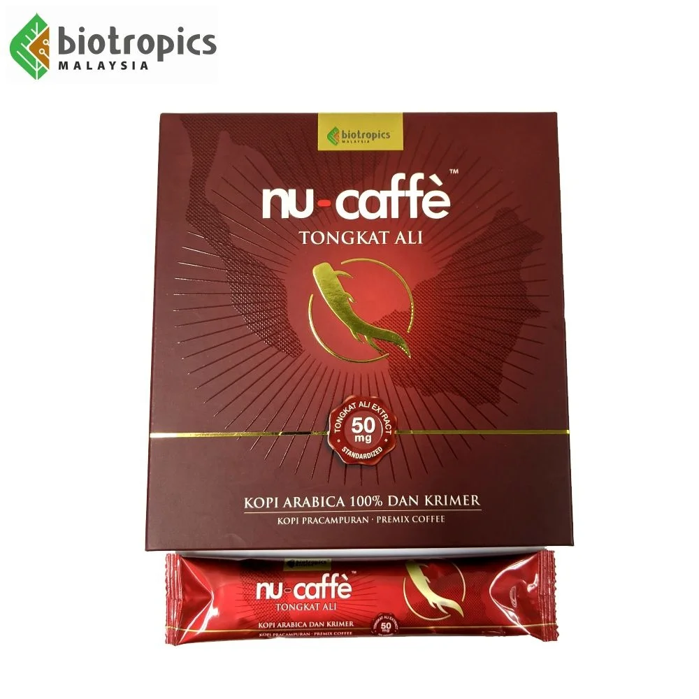 Premium Quality Nu-Caffe 15s Functional Drink Arabica Coffee and Malaysia Tongkat Ali Herbal Extract of  Energy Drinks for sale