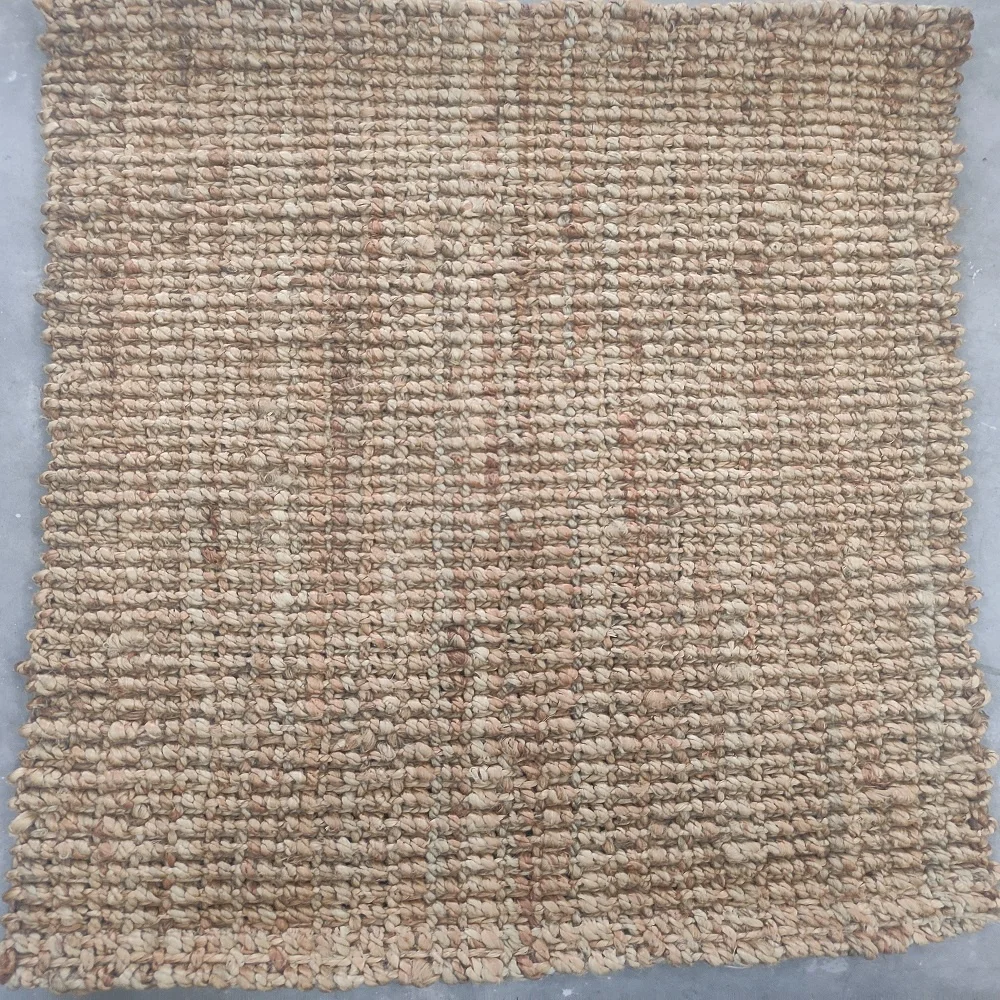Jute Carpets Rolls and Rugs Jute Area Carpet Size Sofa Natural Living Room Wholesale Natural Customized Adult Polybag Plain 10F