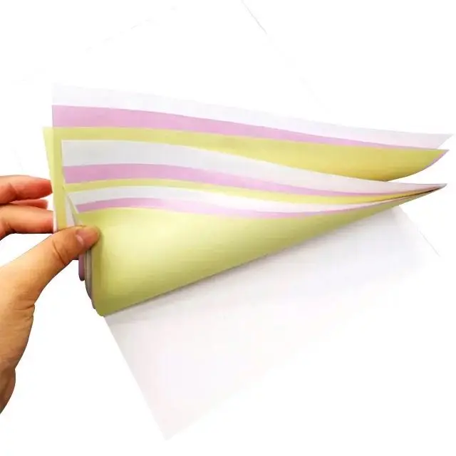 A4 Color Receipt 2/3/4/5/6 Ply Carbonless Continuous Paper Computer Print Paper With NCR Paper