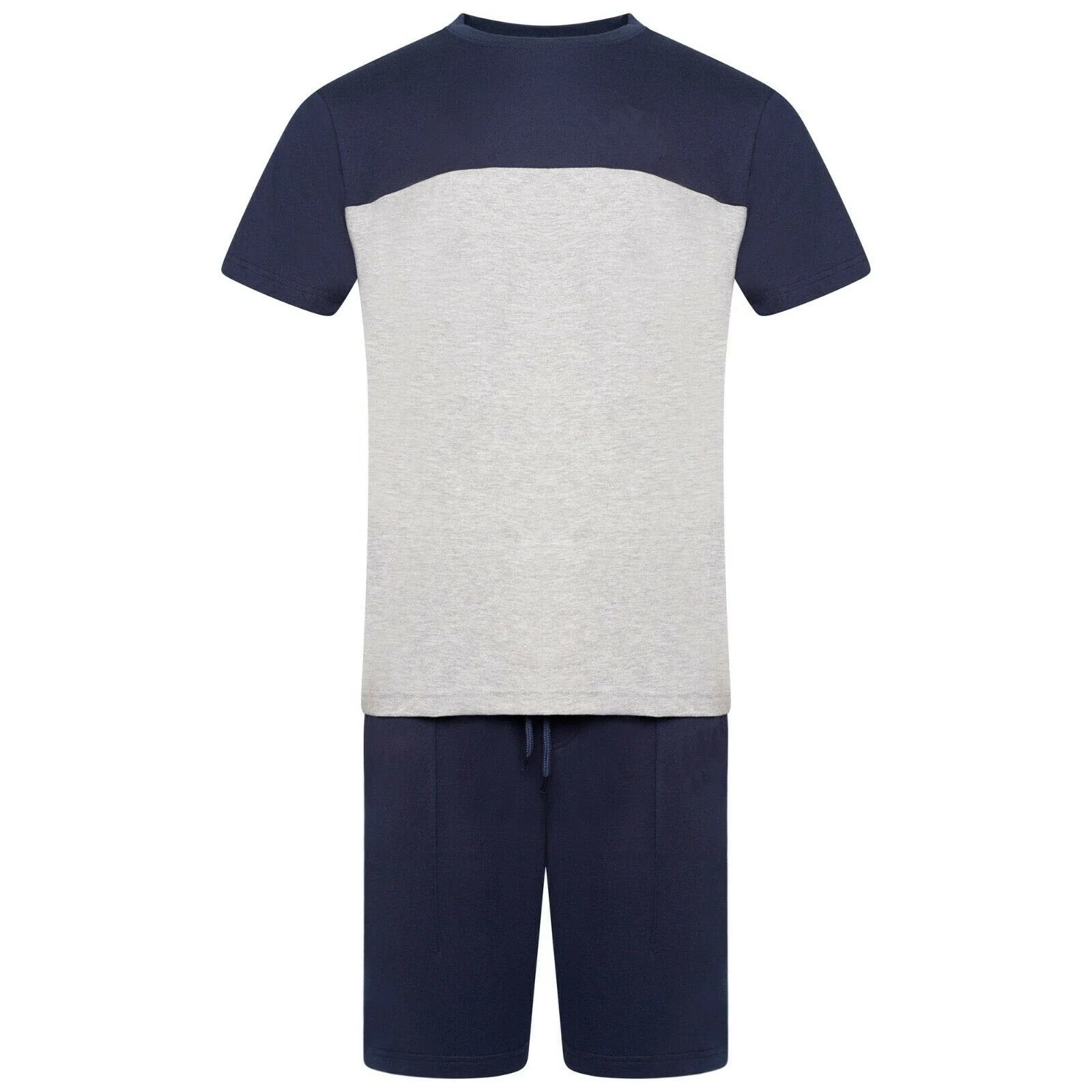 100% Cotton Mens Set Wholesale mens suit active wear 2  piece shorts set