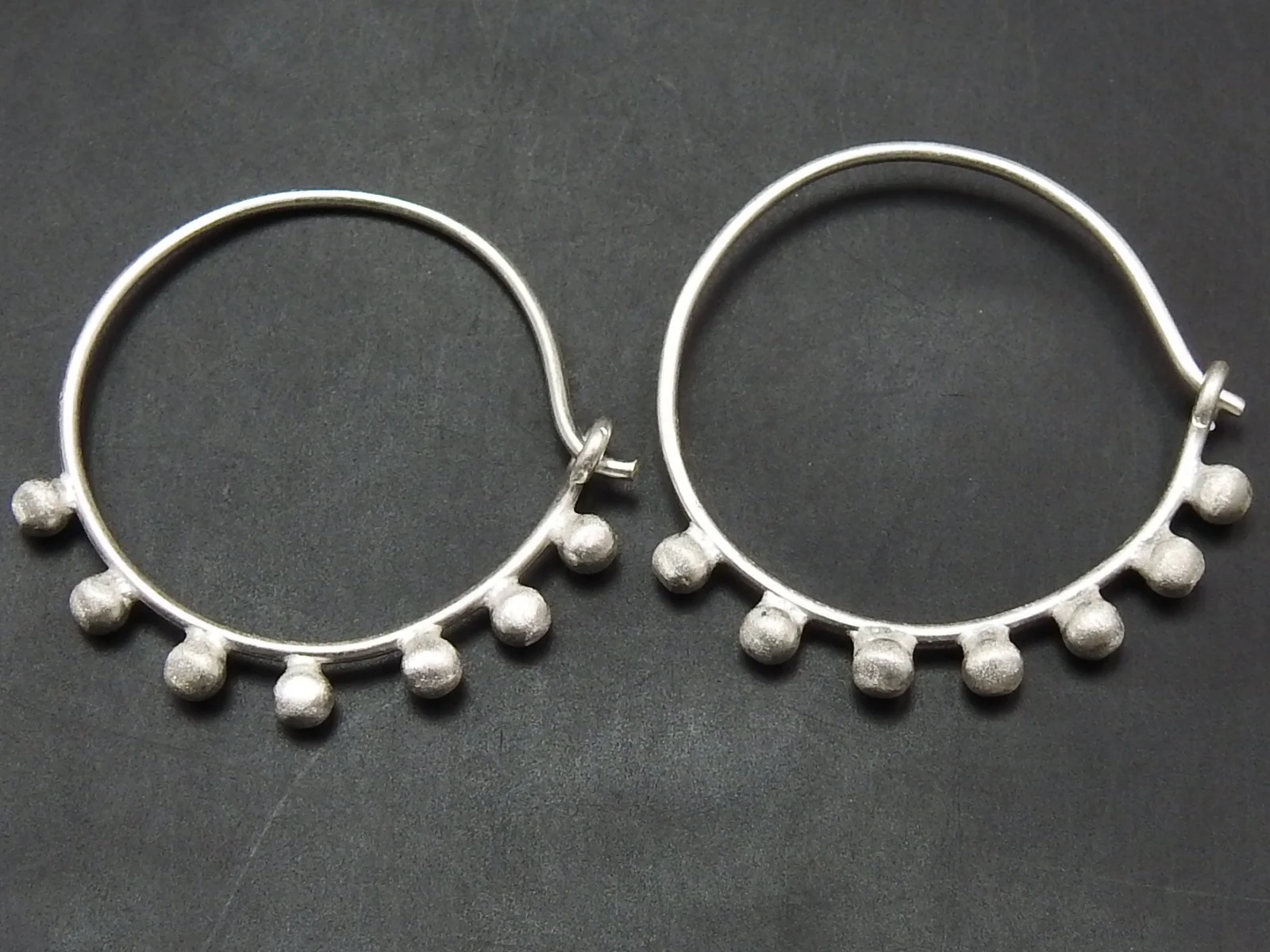 925 Sterling Silver Bali Dangler Earring Matte Finished Ball Shape Featuring Pearl One-of-a-Kind Fine Jewelry Her New Arrival