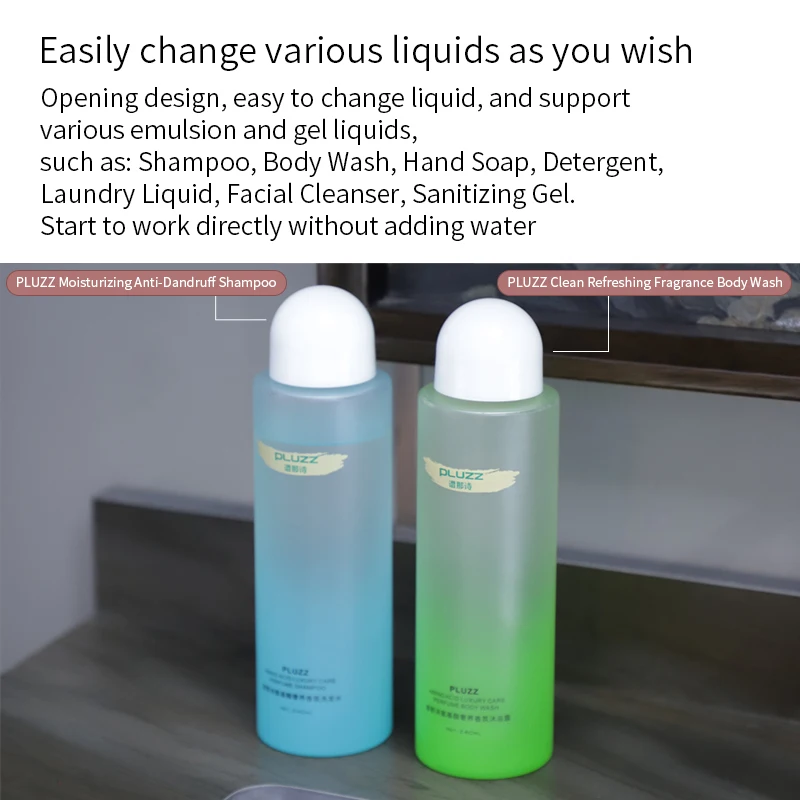 ABS Battery Electric New soap touchless sensor foam Pebble Wall Mount Automatic Dispenser Gel Rechargeable Christmas Gift