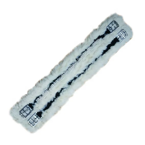 Best selling Horse girth in fleece and nylon with padding custom logo for equestrian wholesale