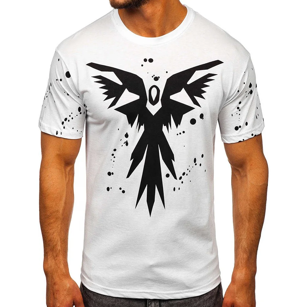 Услуги дизайна одежды для мужчин, футболки с индивидуальным принтом из 100% хлопка