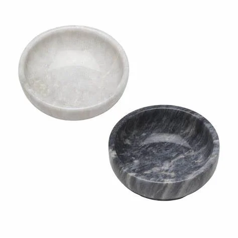 wholesale marble salad bowl set with polished for fruits / salad / corn flake / pasta serving marble bowl serving use