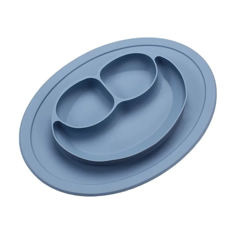 Suction Plates for Baby SiliconeToddler Plates Divided Plates with Suction BPA-Free Microwave Dishwasher Safe