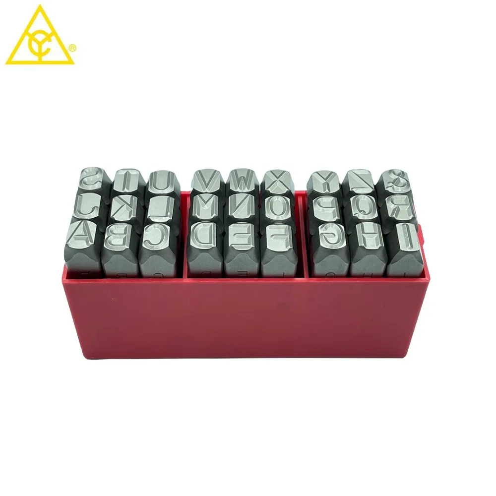 High quality 12mm capital letter metal punch stamps metal stamp punch for industrial