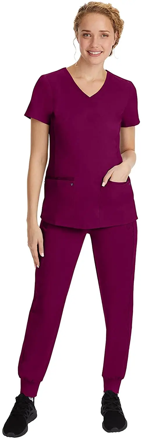 Wholesale New Style Cheap Fashionable Modern Female Hospital Medical Short Sleeve Nurse Uniform Nursing Scrubs For Women
