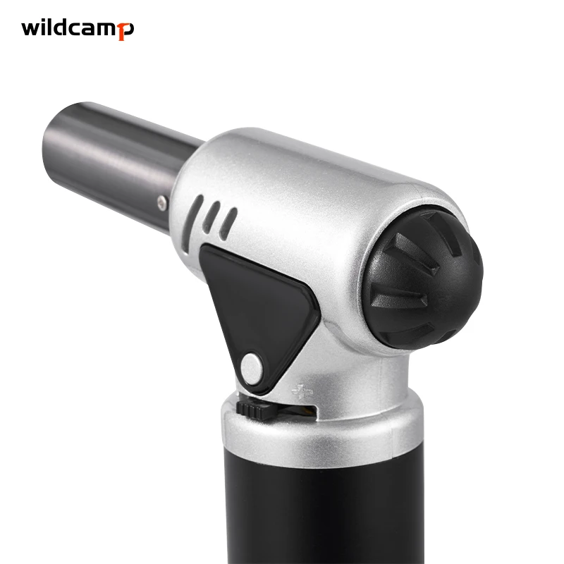 Wildcamp Kitchen Culinary Torch Professional Butane Torch Kitchen Blow Lighter Adjustable Flame Use for Baking BBQ