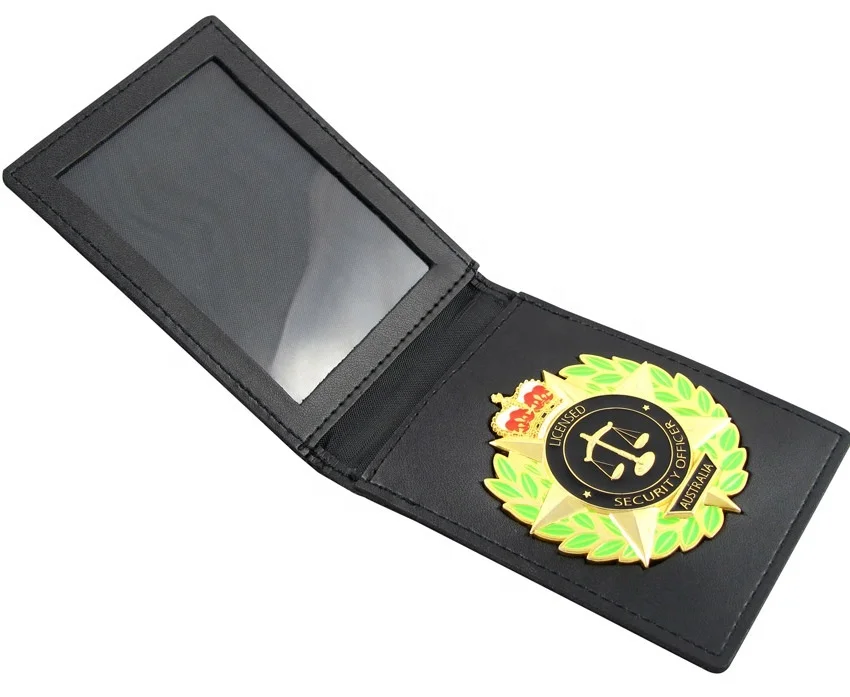 Wholesale Leather Badge Holder Cases ID Card Case Badge Holder Wallet