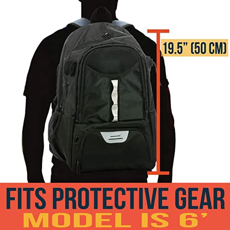 Factory Customize Sport Equipment Helmet Hockey Stick Bag Ice Hockey Accessories Backpack With Cleats Compartment