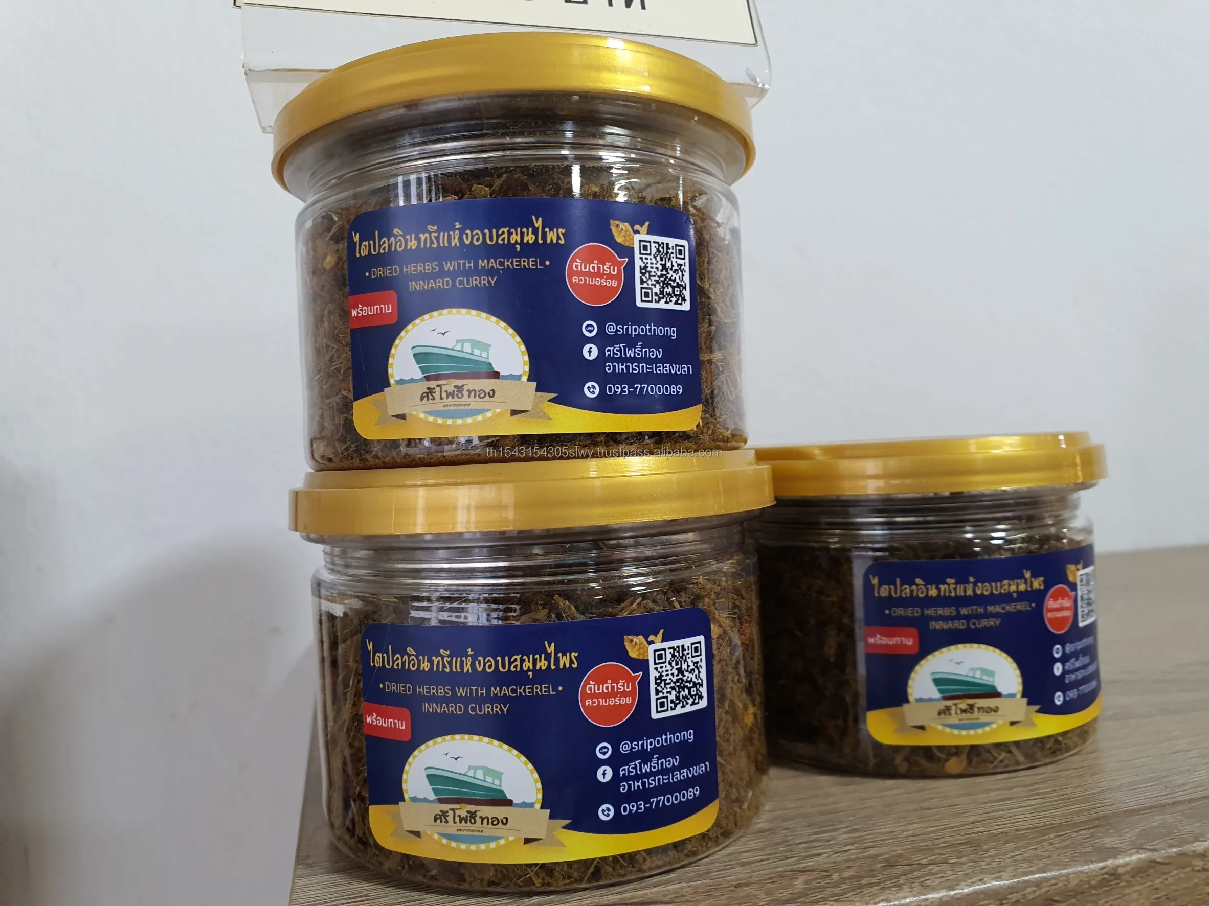 Сушеные травы с скумбрия innard Карри 60 г (ваза) продукт премиум-класса из таиланда для экспорта по лучшей цене 2021