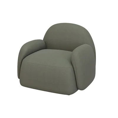 Livingroom Bedroom Boucle Fabric Nordic Modern Accent Chair Leisure Lounge Chair Upholstered Sofa Lounge Chair