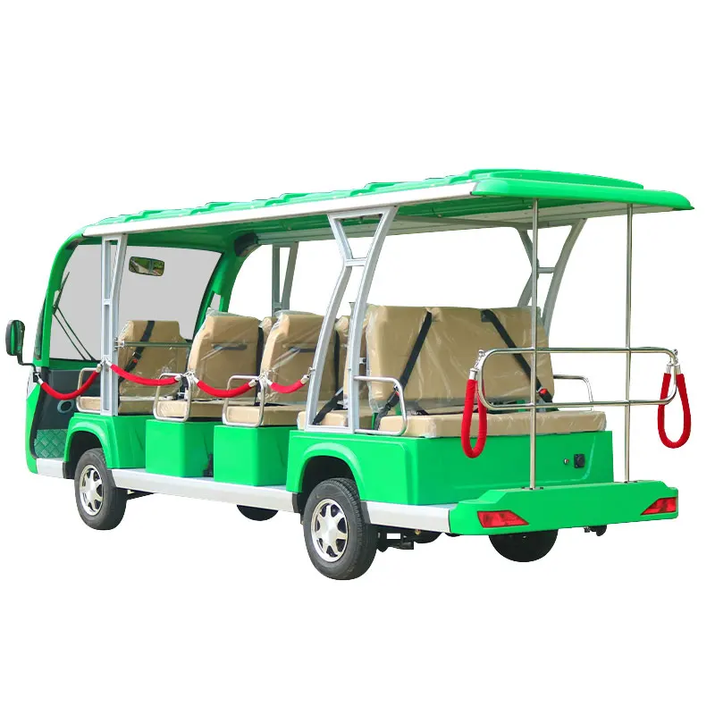 Chinese 14-Passenger Electric Shuttle Bus for Sightseeing and Car Use