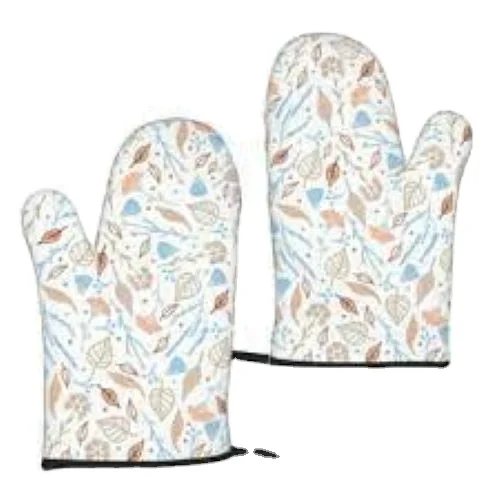 Custom Oven Mitt With Cotton Kitchen Heat Resistant Cheap Plain Canvas Oven Glove At Soft Durable Cotton Polyester Oven Glove