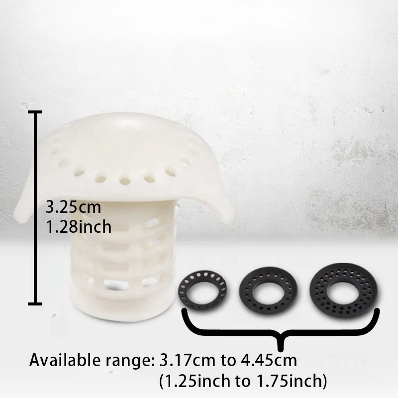 ABS Drain Hair Catcher Durable Silicone Hair Stopper Floor Tub Drain Protector Bathroom Pet Hair Catcher Sink Wire Big Size