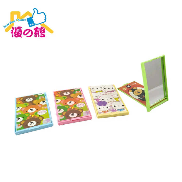 personalized square pocket size mirror custom