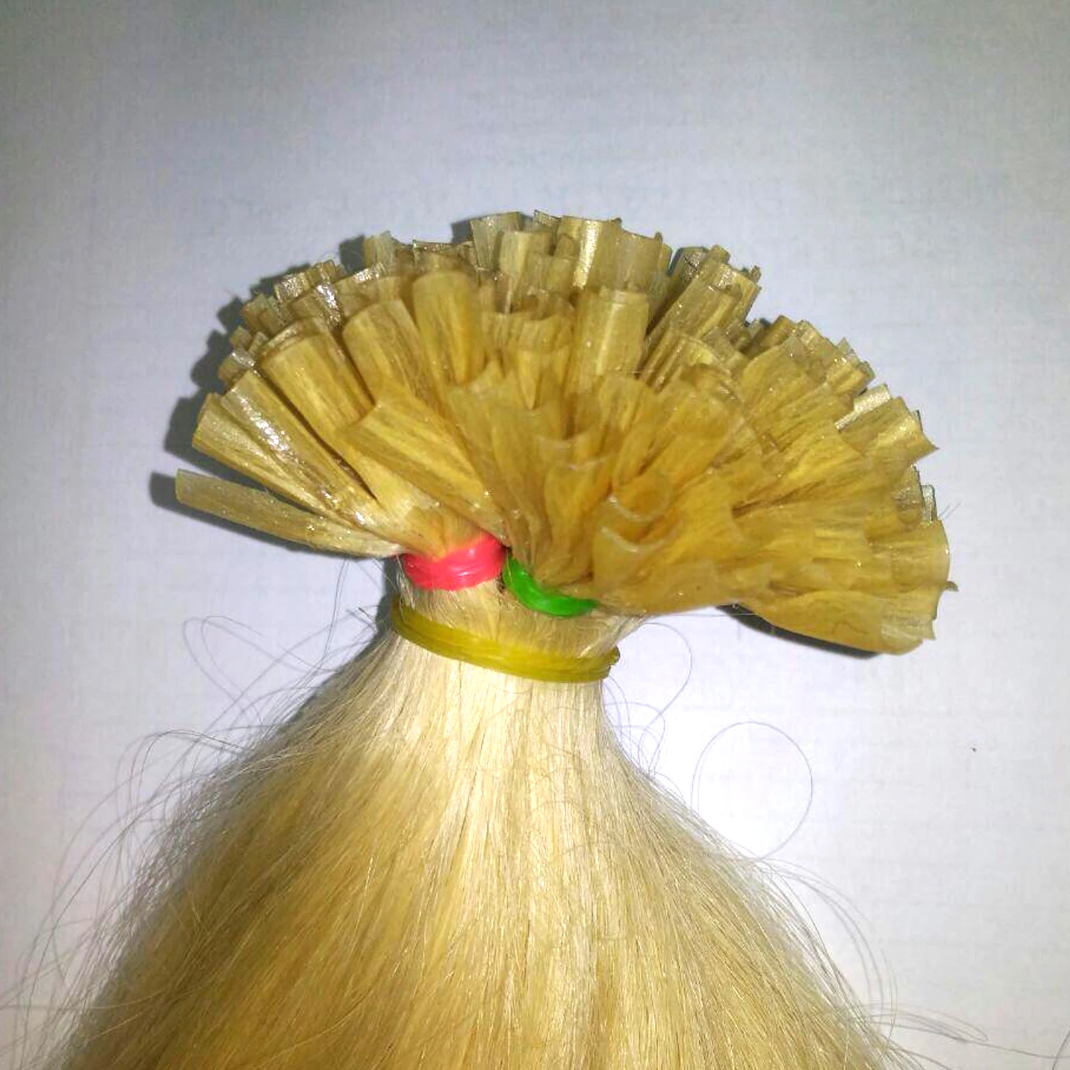 Best quality virgin quality wavy texture natural remy human hair i tip hair extension cuticle aligned human hair