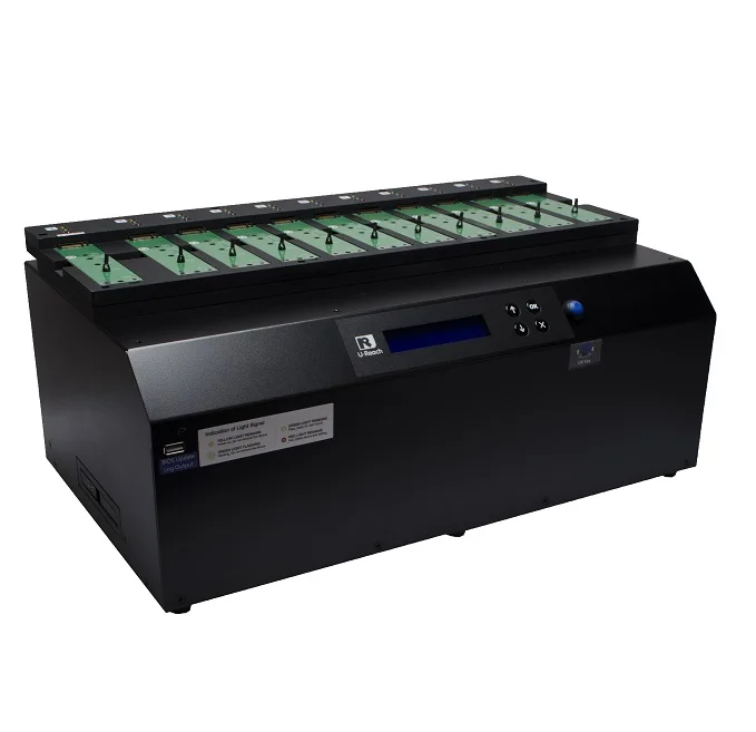 1 to 10 ports PCIe SSD (M.2 U.2) Duplicator and Sanitizer