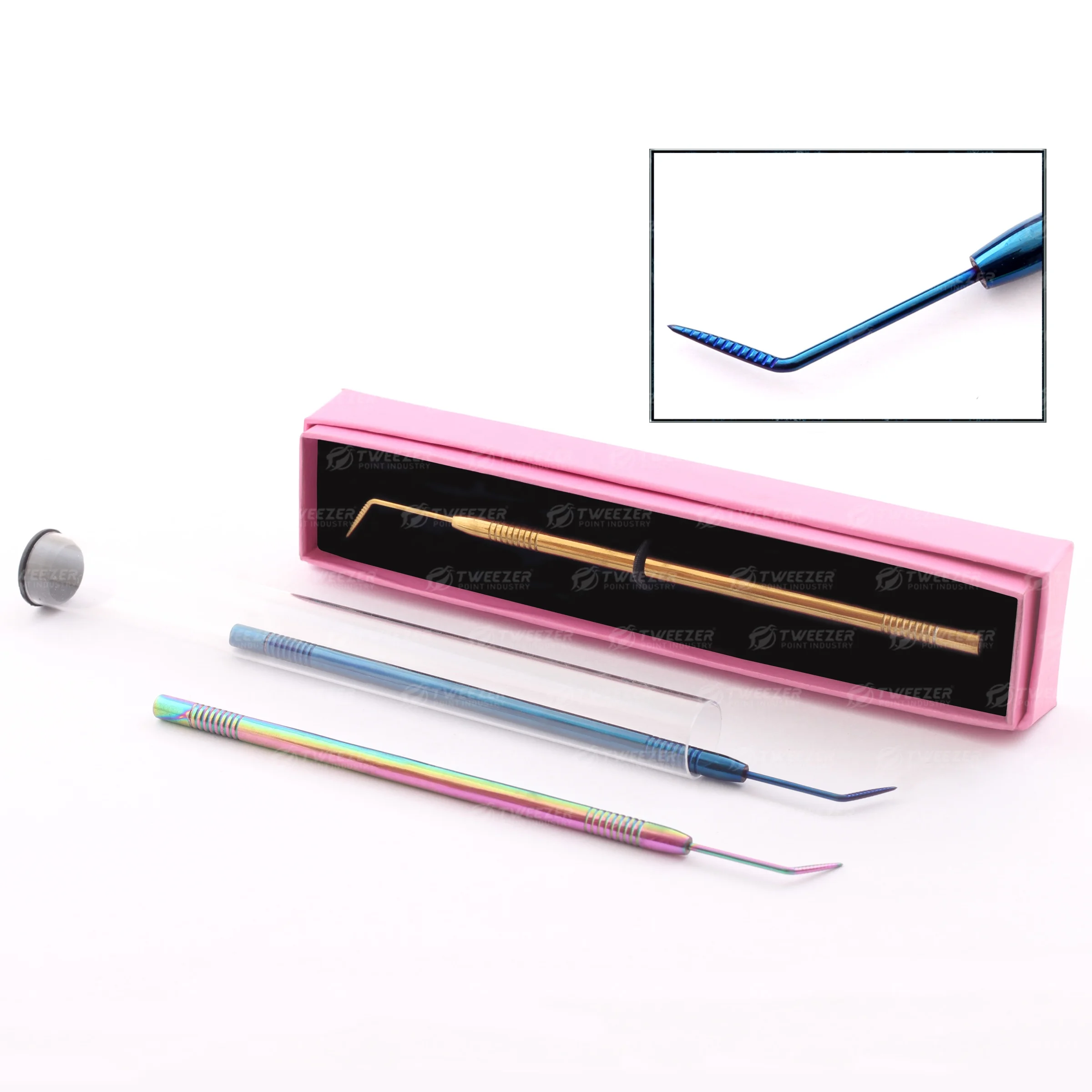 Wholesale High Quality Eyelash Lifting And Separating Tool Japanese Stainless Steel Eyelash Grafting Tool With Customized Color