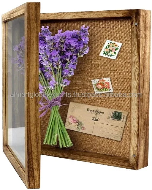 Luxury Wooden Shadow Box Frame for Home Decor Shadow box for Collectibles Handmade Natural Wall Decoration Accessories