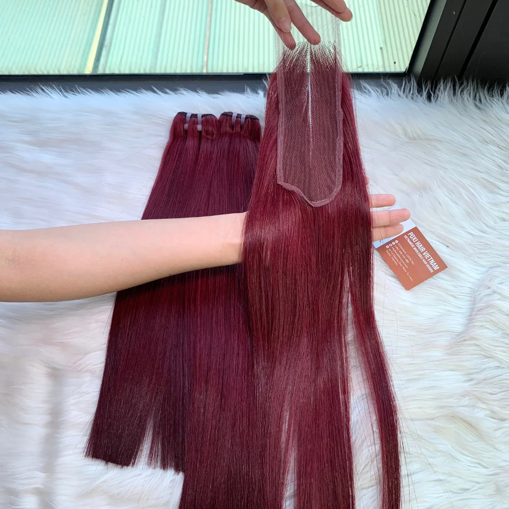 Best Quality 12A Grade Bone Straight Customized Color Human Hair Extensions Full Thickness Bottom Wholesale Price Cabello Wig
