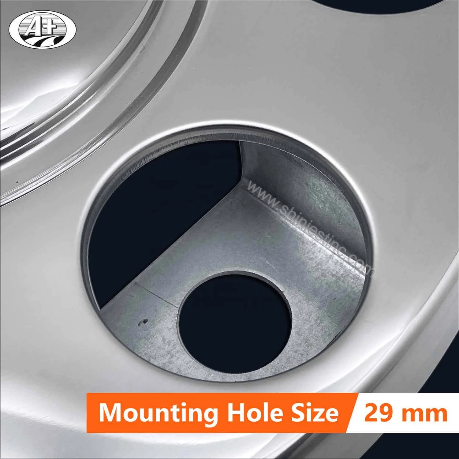 (STEEL/ALLOY WHEEL)EU/JP 19.5 T304 Stainless Steel Truck/Bus Wheel Cover Protector Ring with Closed Center