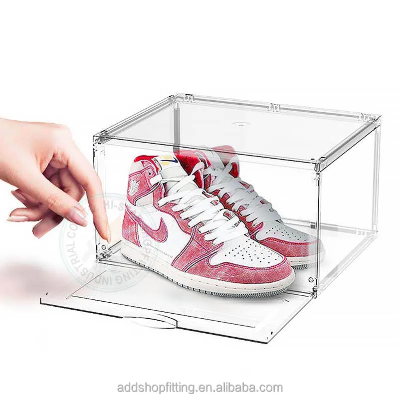 PS Штабелируемый ящик для хранения обуви магазина