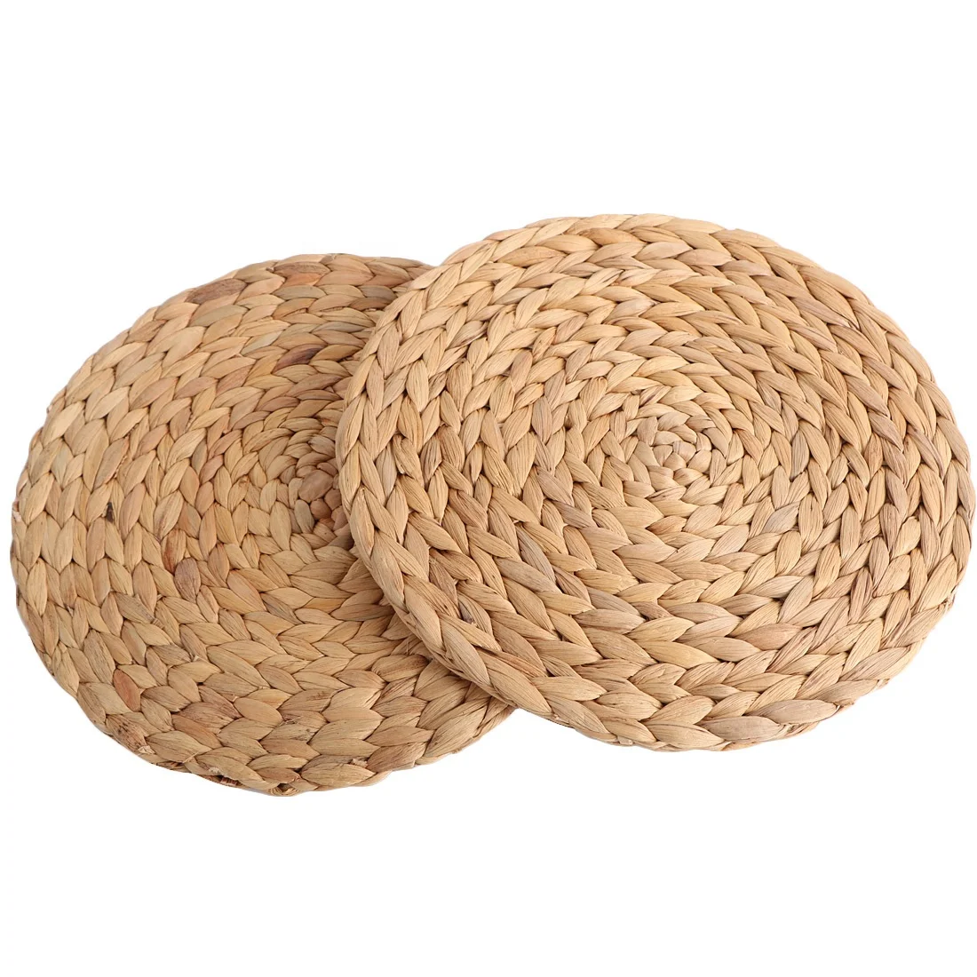 Handmade Rattan Place Mats Non-slip Coaster Rattan customize colors, kitchen accessories table mat