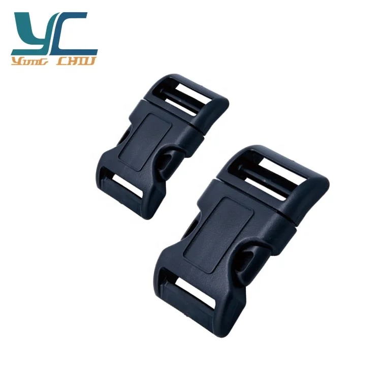 20mm POM black plastic quick release buckle
