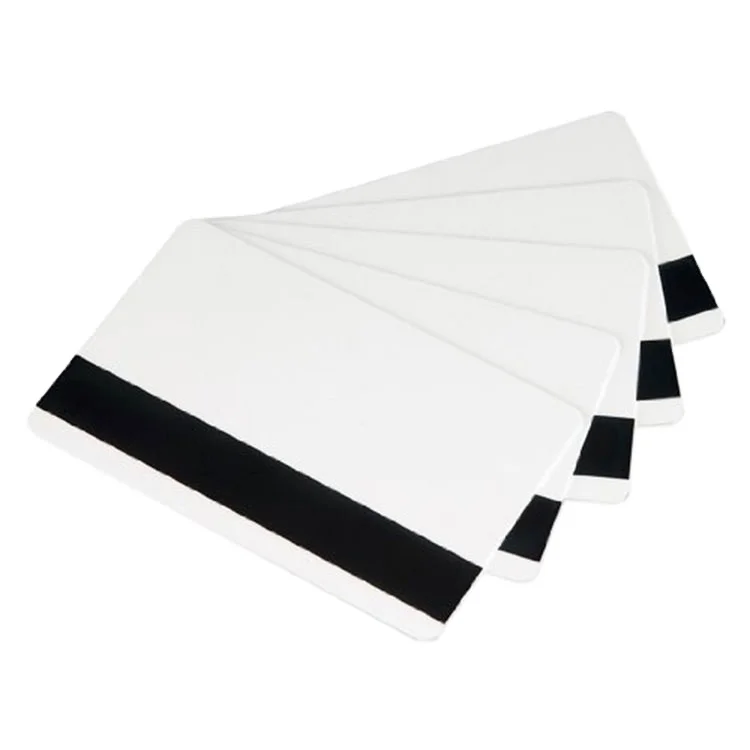 Plastic PVC Card  White Blank Hi-Co Magnetic Stripe for Access Control System