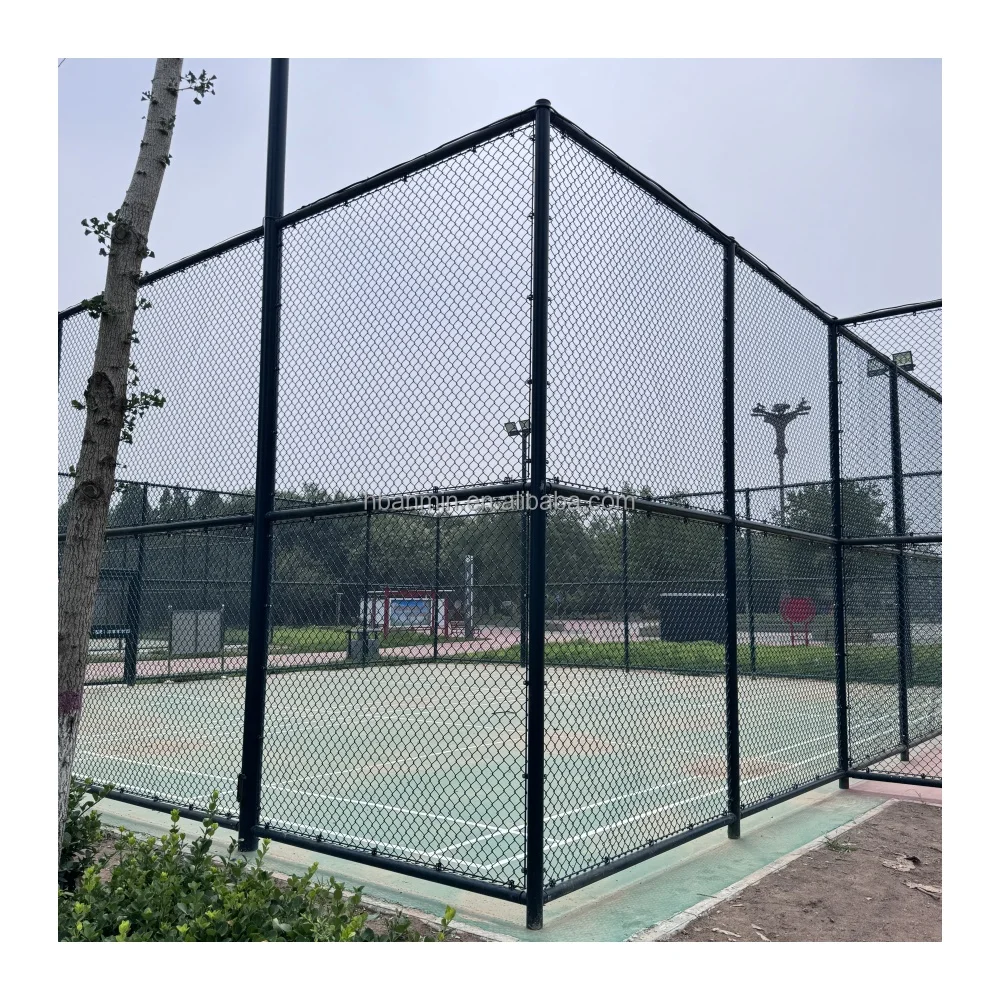 Cheap wholesale used 9 gauge galvanized and pvc coated diamond shape cyclone wire chain link fence