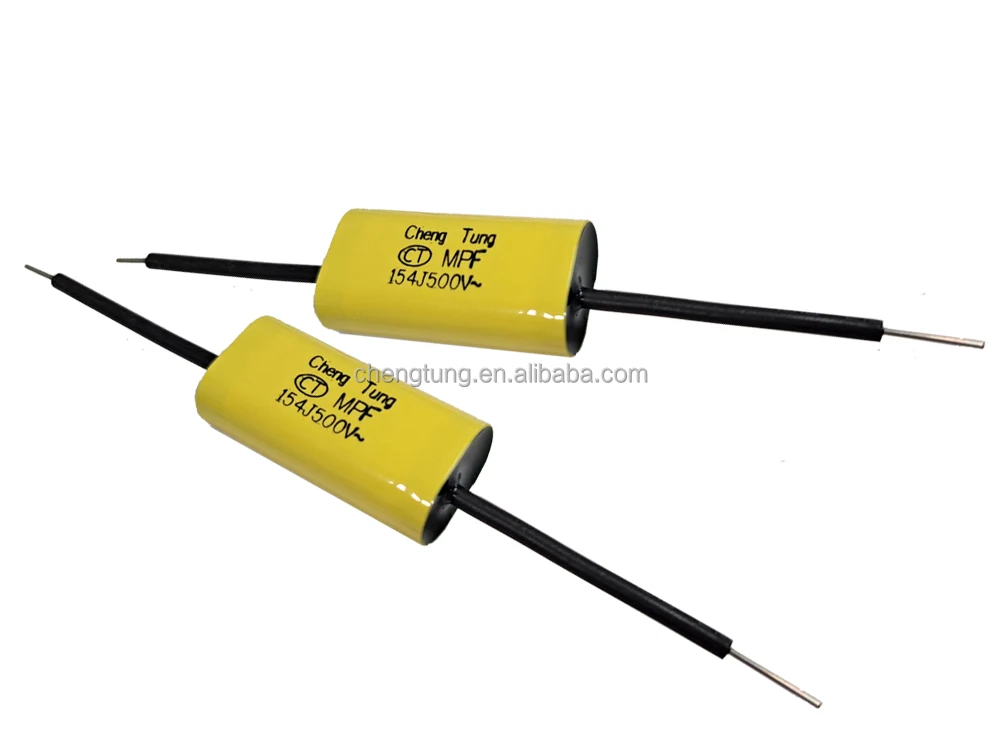 Осевые провода Овальные Плоские металлизированные полипропиленовые пленочные конденсаторы