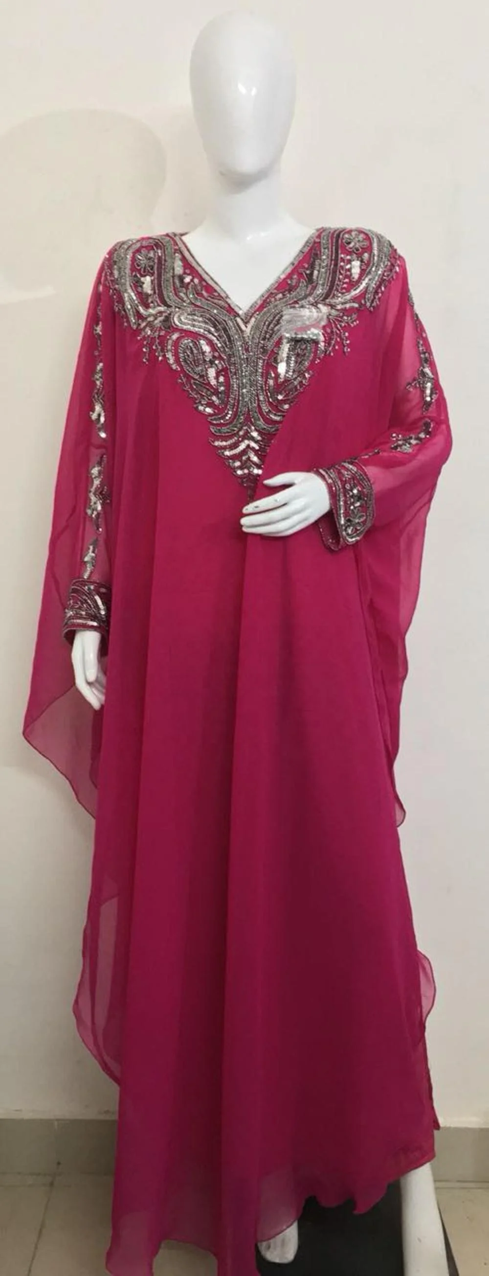 Modest Kaftan Fashion Turkish Dubai Kaftan Islamic Clothing Abaya Dresses Free Size Elegant Islamic Robes And Designer Abayas