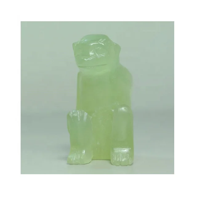  Маленькая декоративная фигурка оникса в виде зеленой обезьяны по индивидуальному размеру