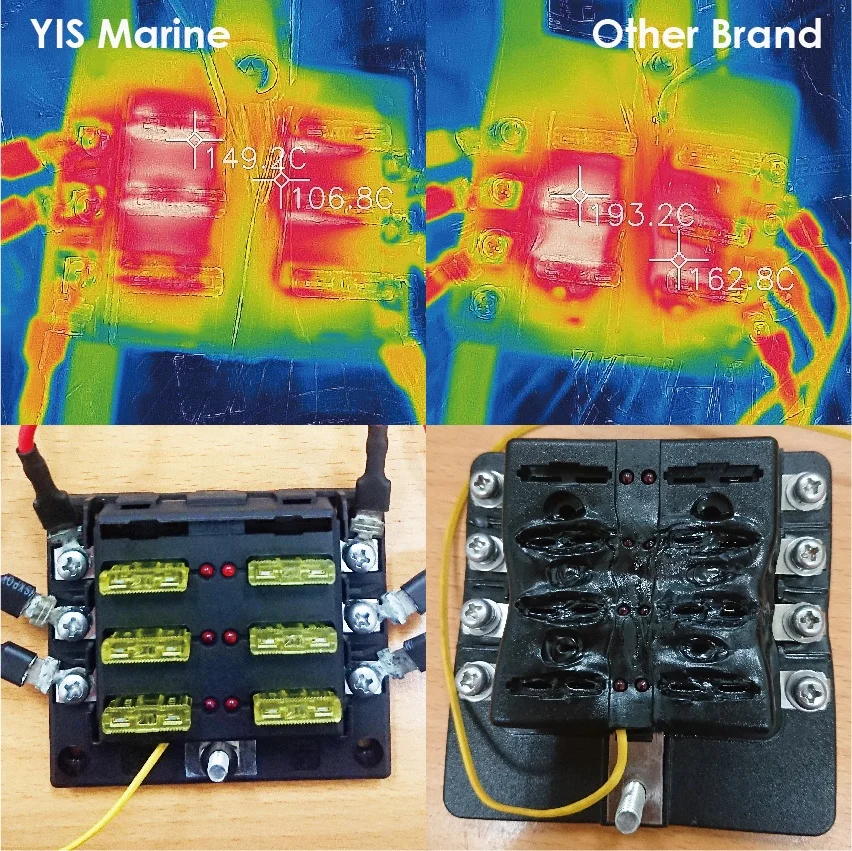 12 Circuits modular fuse block
