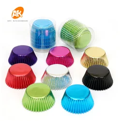 AK Thicken aluminum foil greaseproof Paper Muffin Cupcake Liners Disposable Snack Cake Cups Bakery Pastry Baking Tools MFB-02