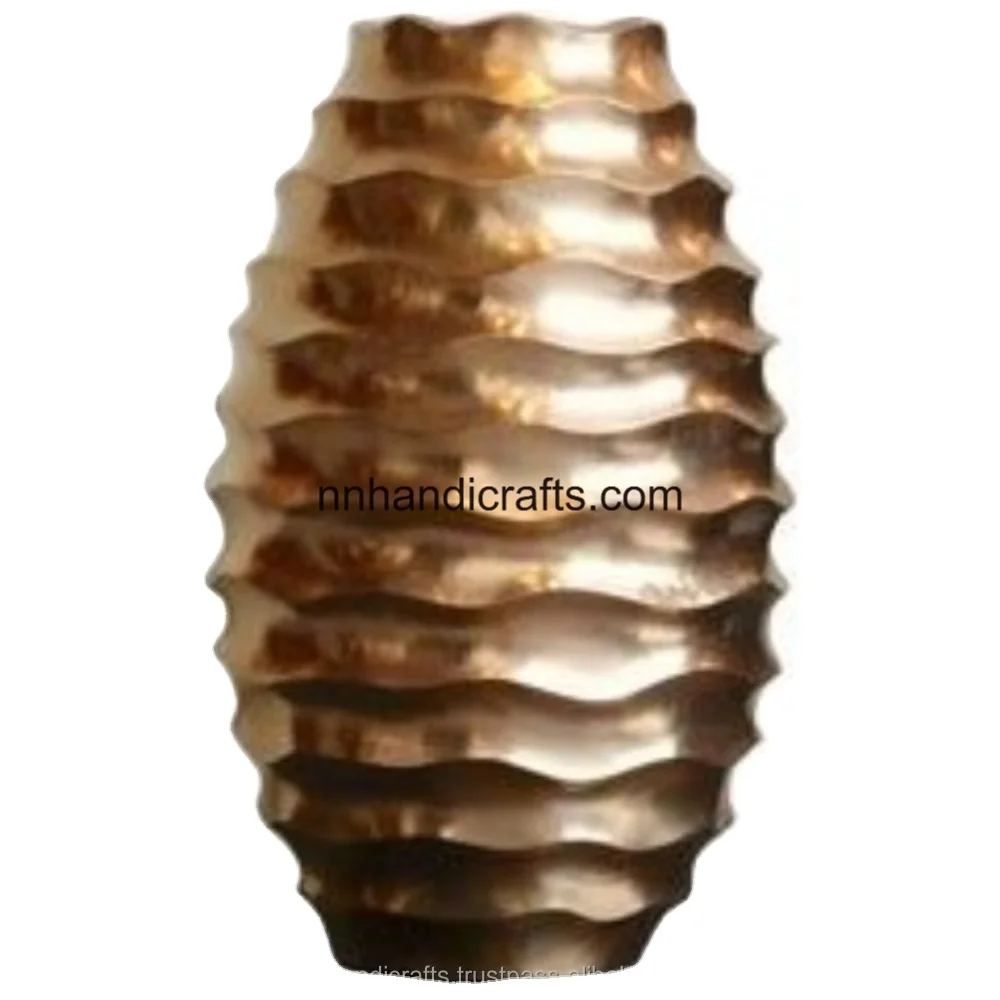 Best Trending Luxury Metal Aluminium Brown Brass Antique Floor Vase Latest Metal Vase Floor Vase For Home Office Room Gift Party