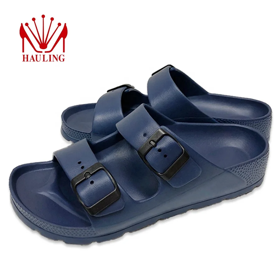 HOT EVA Summer Fashion Two Straps Birken Style Sandals Injection Beach Unisex Slipper EVA Foam Sole EVA sandals men
