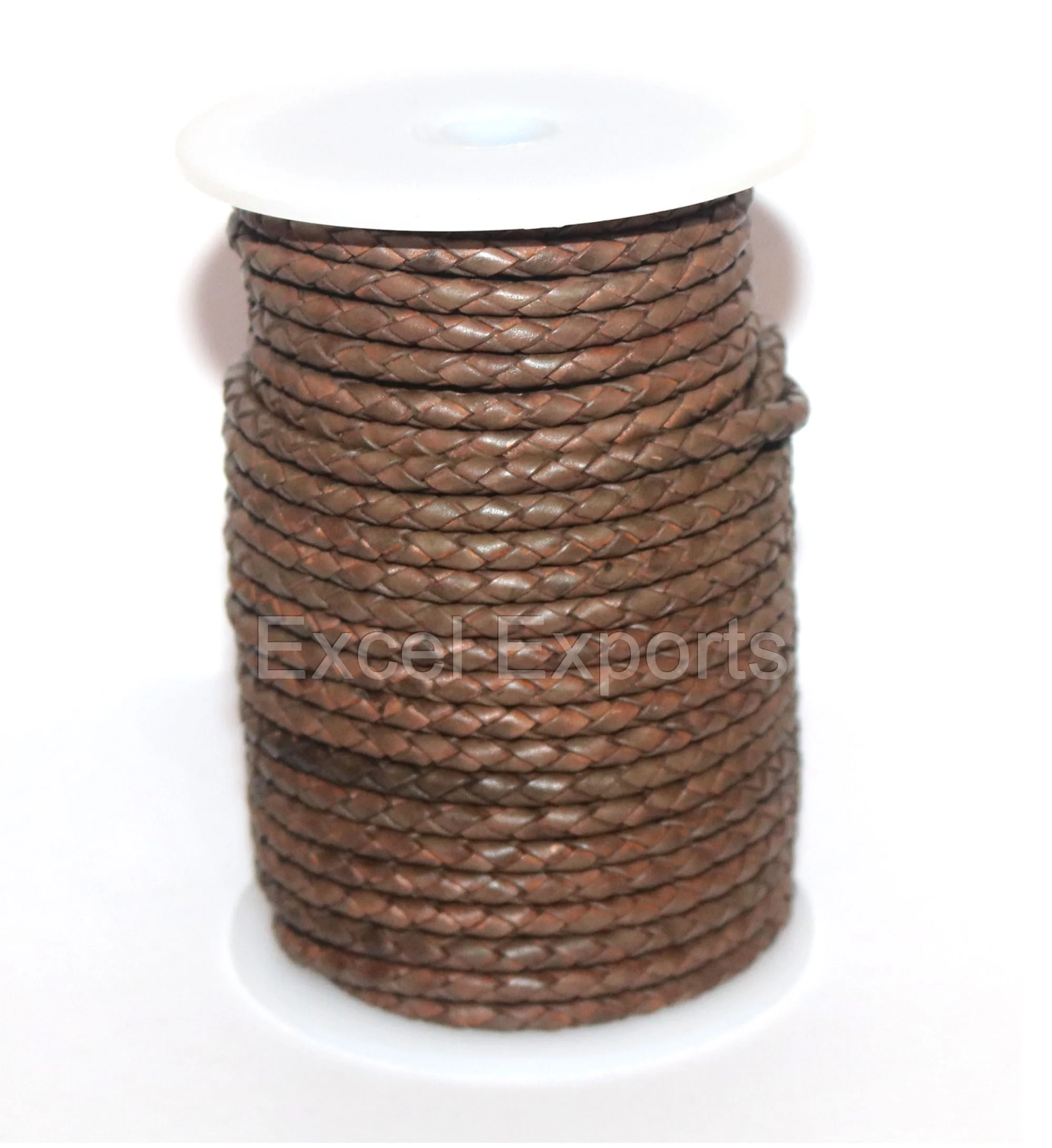 manufacture hot sale 5mm 6mm 8mm Braided leather cord Bolo Round Lace Brown Black Thong leather cord for jewelry making